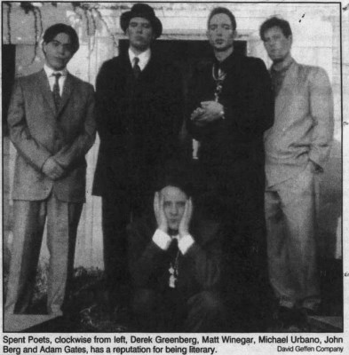 The Spent Poets Band Photo Newspaper Clipping